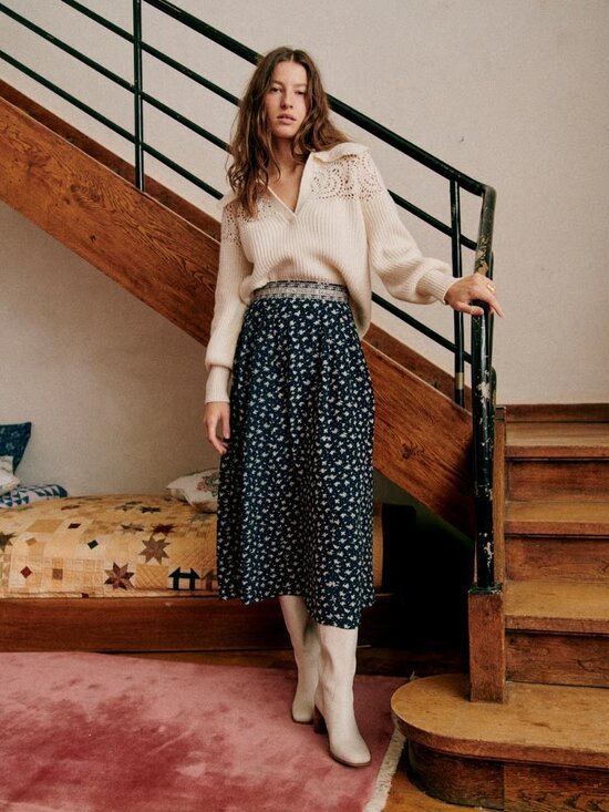 Sezane Dresses & Skirts - Sezane X Sea NY Floral Midi Skirt Size 36